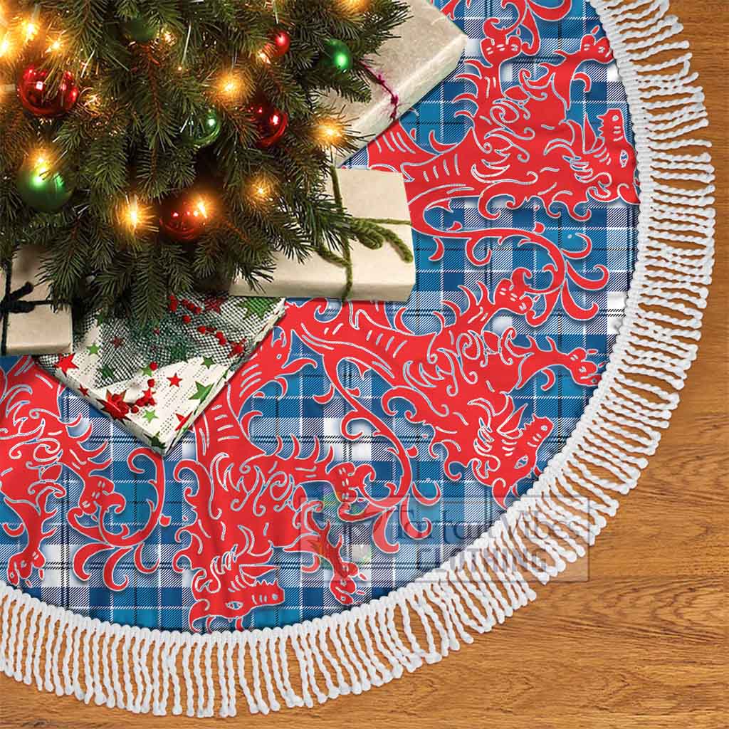 Roberton Tartan Christmas Tree Skirt Lion Rampant Style - Tartan Vibes Clothing