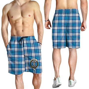 Roberton Tartan Mens Shorts with Family Crest - Tartan Vibes Clothing