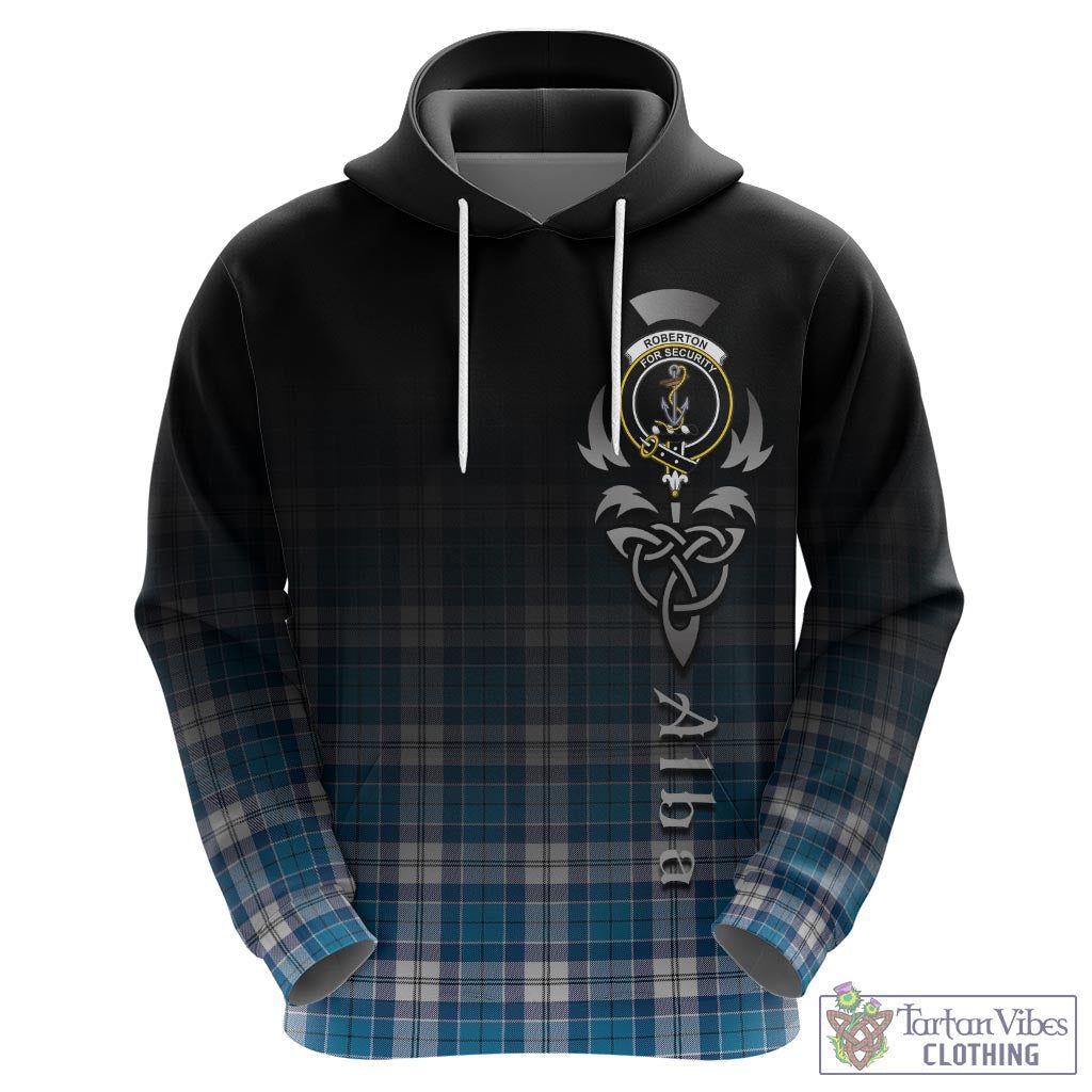 Roberton Tartan Hoodie Featuring Alba Gu Brath Family Crest Celtic Inspired - Tartan Vibes Clothing