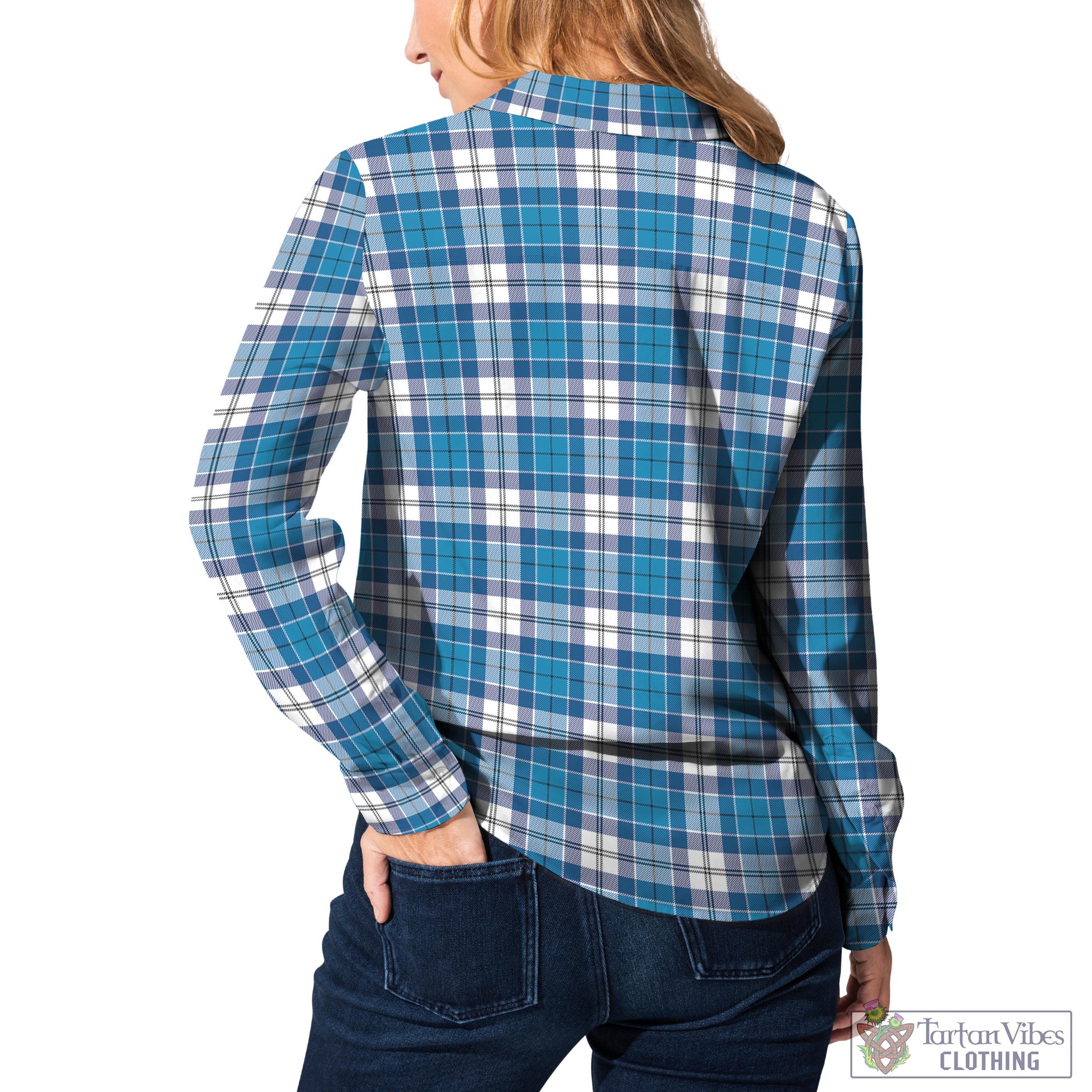Roberton Tartan Women's Casual Shirt with Family Crest - Tartan Vibes Clothing