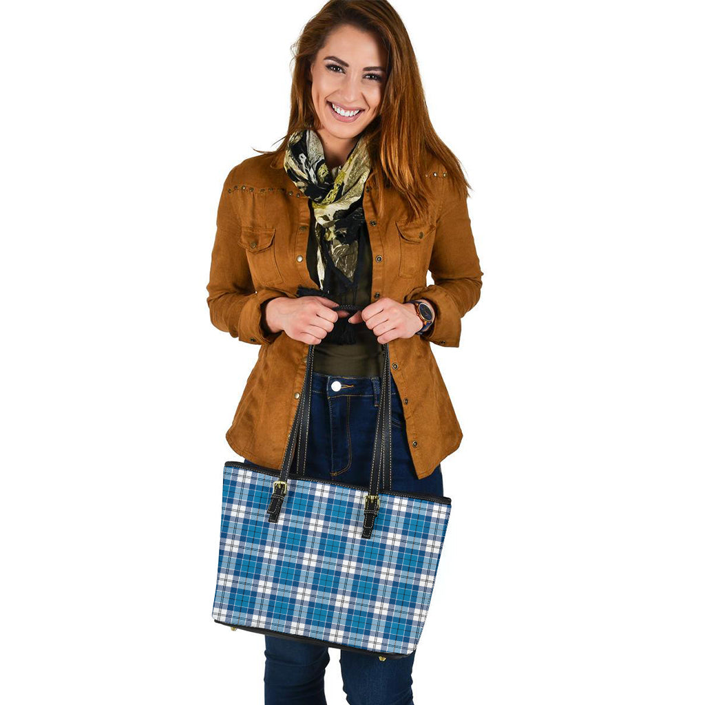 Roberton Tartan Leather Tote Bag - Tartan Vibes Clothing