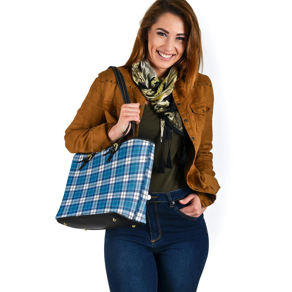 Roberton Tartan Leather Tote Bag - Tartan Vibes Clothing