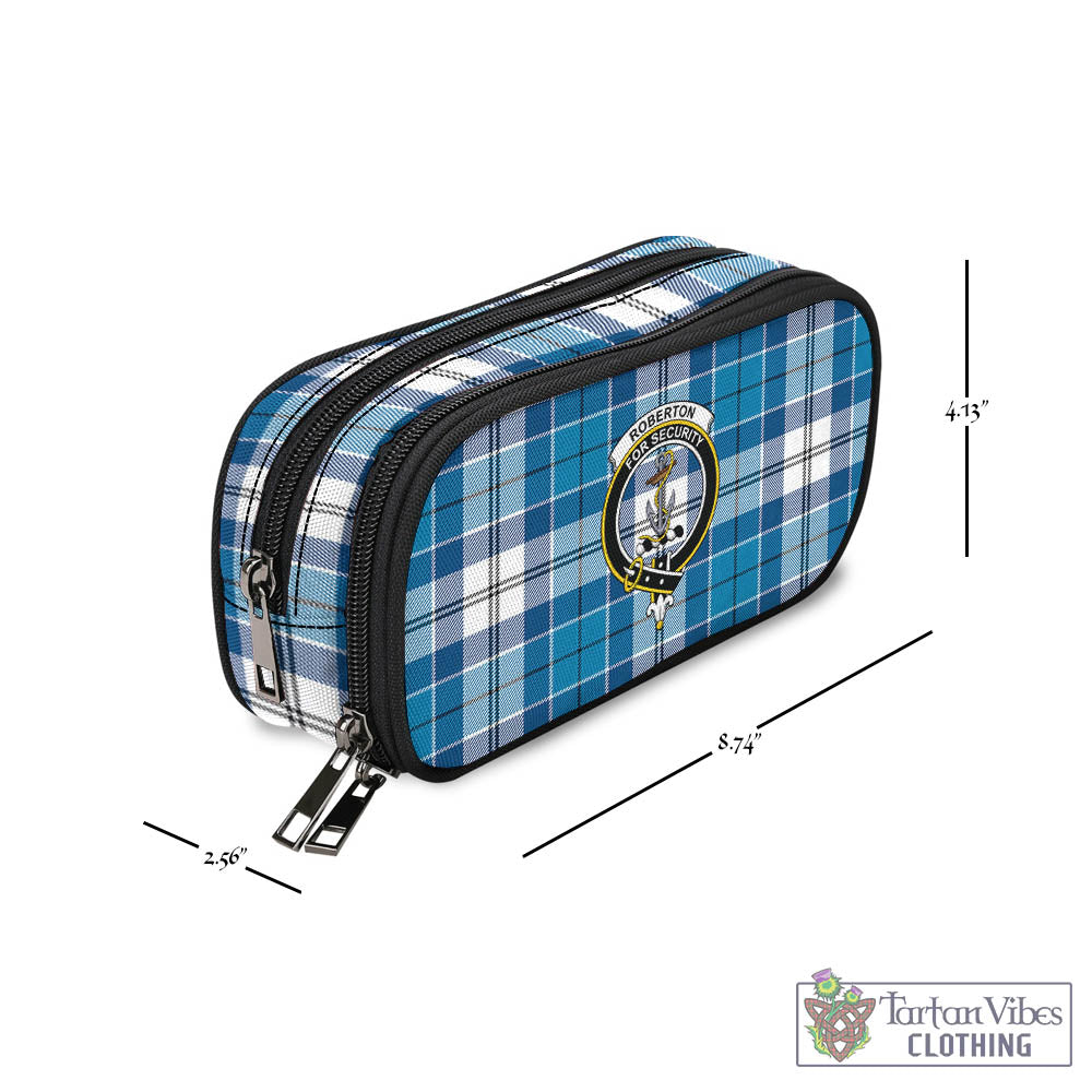 Roberton Tartan Pen and Pencil Case with Family Crest - Tartan Vibes Clothing