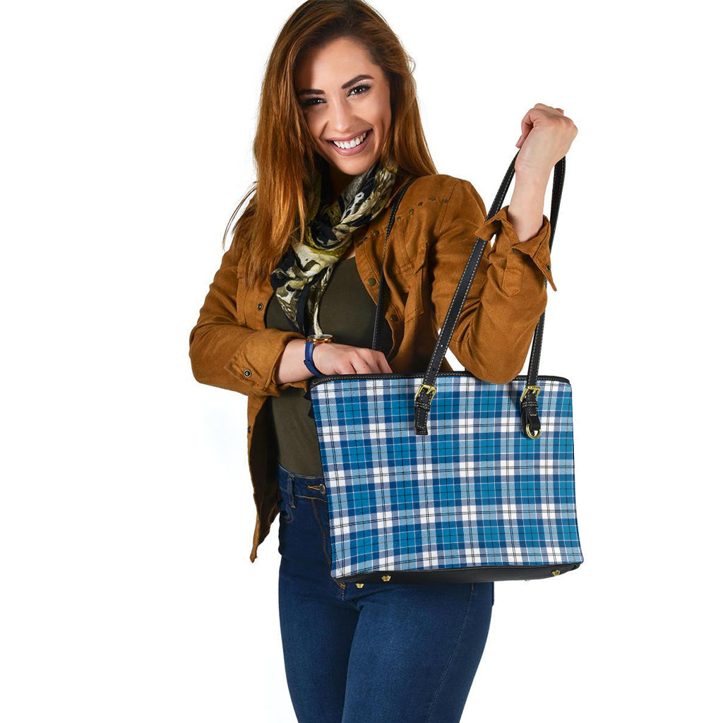 Roberton Tartan Leather Tote Bag - Tartan Vibes Clothing