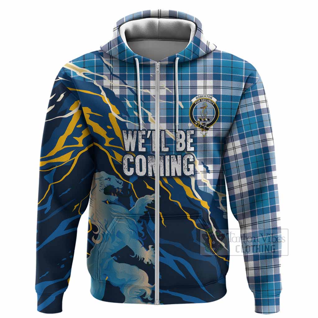 Roberton Scotland Tartan Hoodie WC2026 Football - We'll Be Coming
