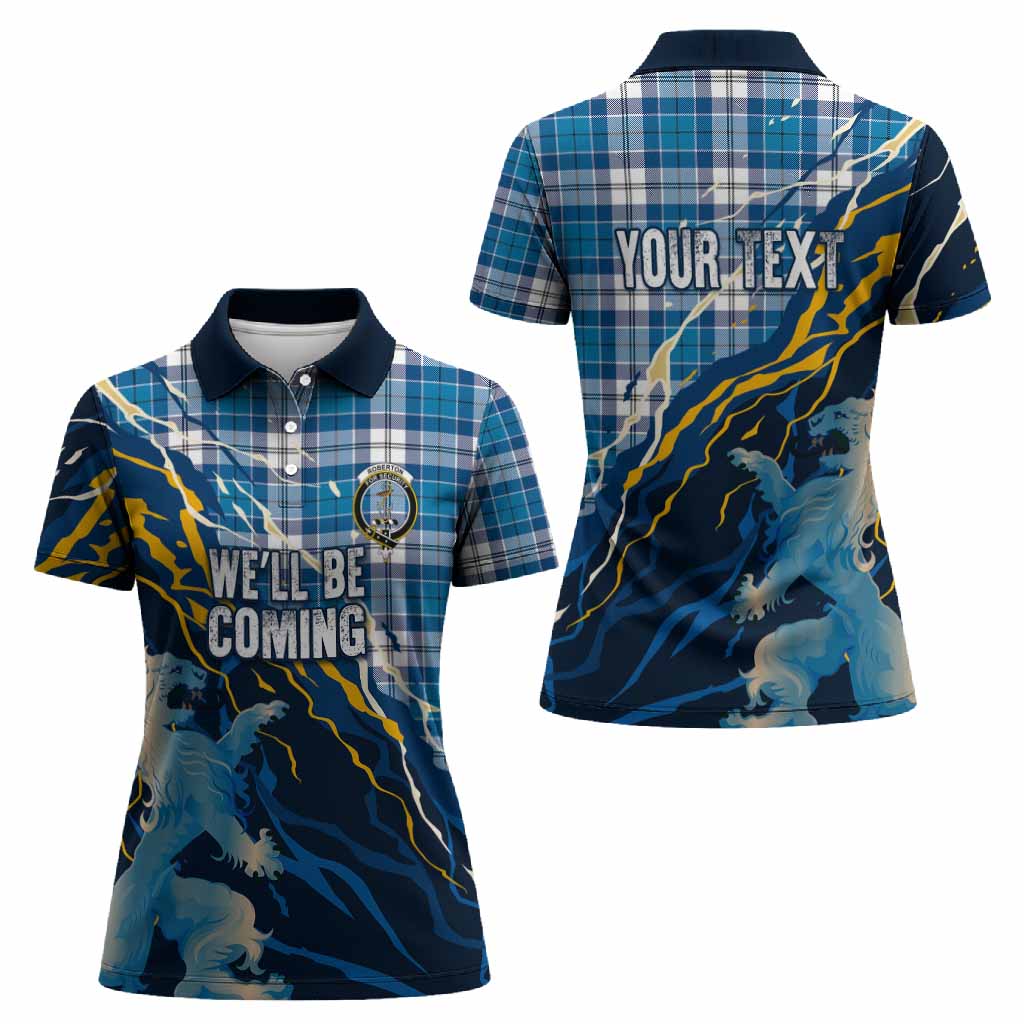 Roberton Scotland Tartan Women Polo Shirt WC2026 Football - We'll Be Coming