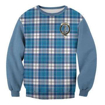 Roberton Tartan Accent Sweatshirt with Family Crest