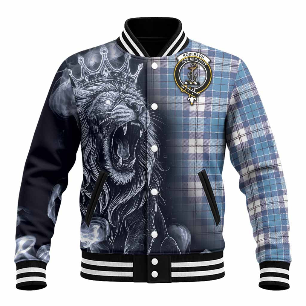 Roberton Tartan Baseball Jacket Roaring Lion Heritage