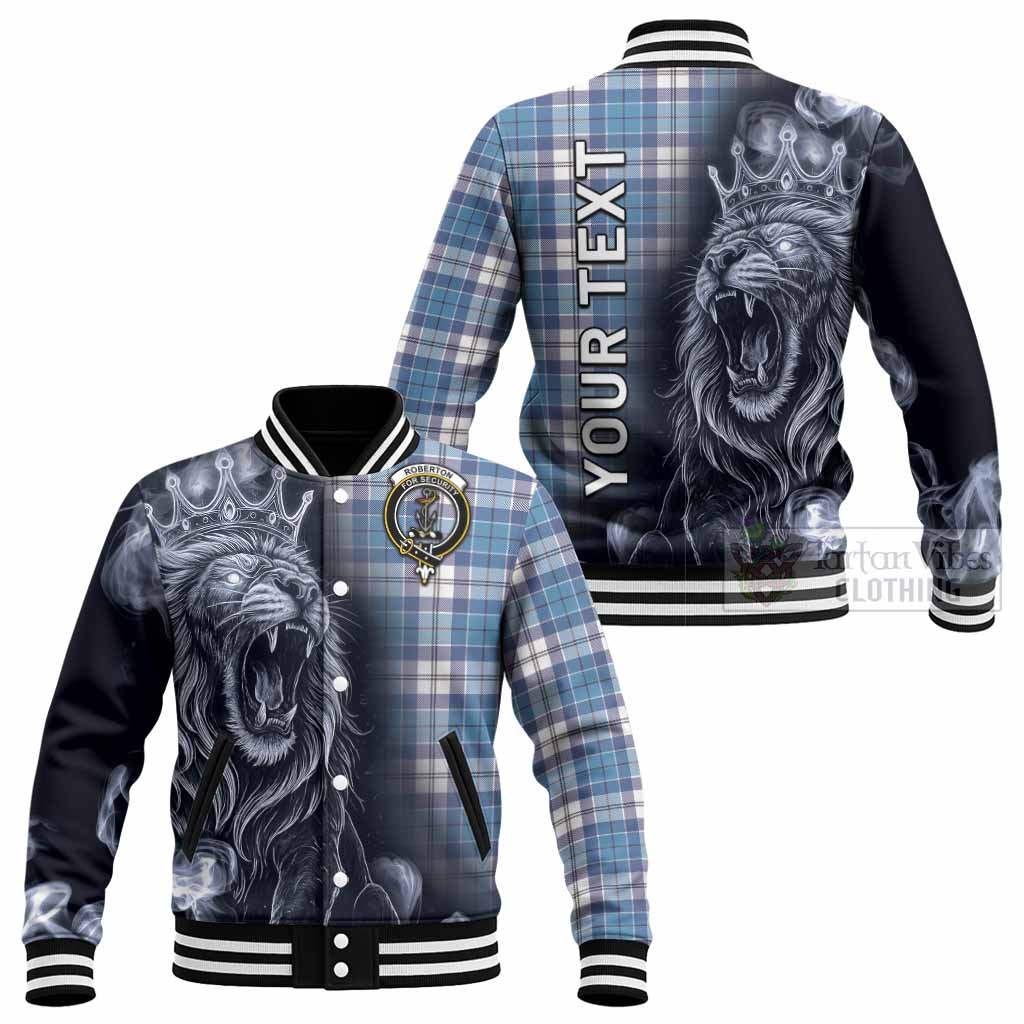 Roberton Tartan Baseball Jacket Roaring Lion Heritage