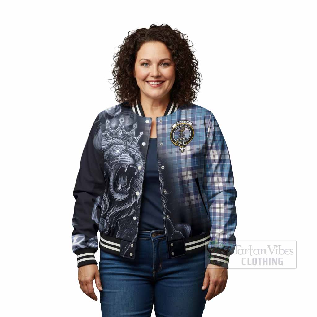 Roberton Tartan Baseball Jacket Roaring Lion Heritage