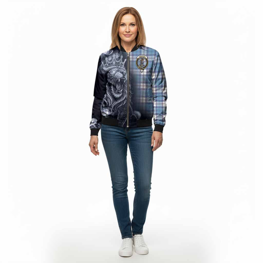Roberton Tartan Bomber Jacket Roaring Lion Heritage