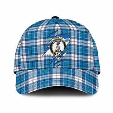 Roberton Tartan Classic Cap with Family Crest In Me Style