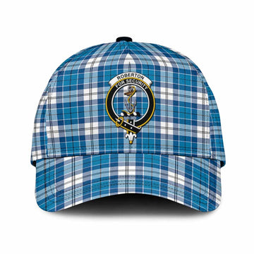 Roberton Tartan Classic Cap with Family Crest