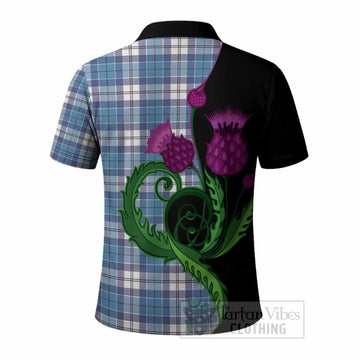 Roberton Tartan Polo Shirt Traditional Scottish Thistle
