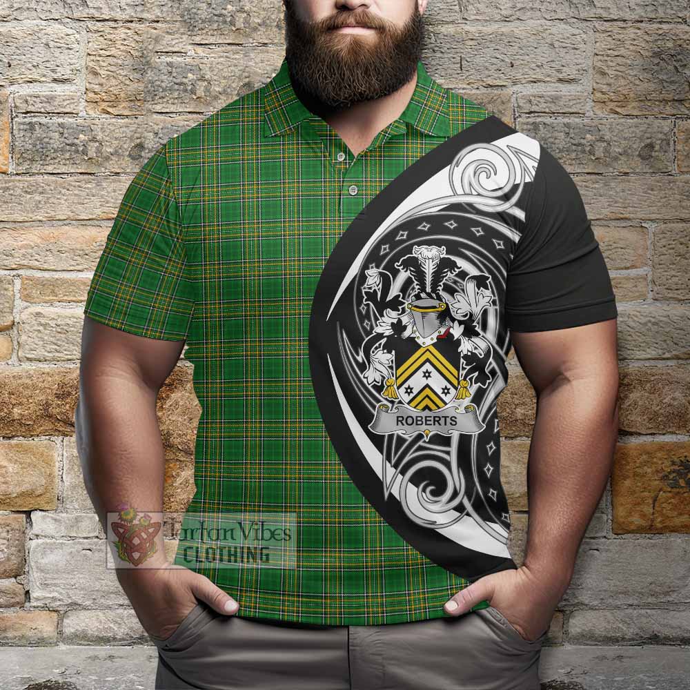 Tartan Vibes Clothing Roberts Irish Clan Polo Shirt Celtic Circle Style