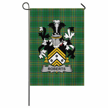 Roberts Irish Clan Tartan Garden Flag with Coat of Arms