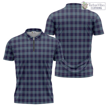 Roberts of Wales Tartan Zipper Polo Shirt