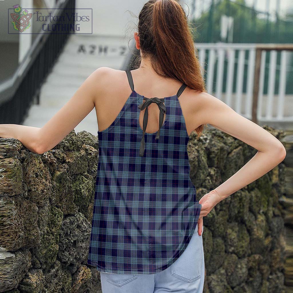 Tartan Vibes Clothing Roberts of Wales Tartan Loose Halter Neck Camisole