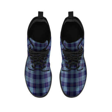 Roberts of Wales Tartan Leather Boots
