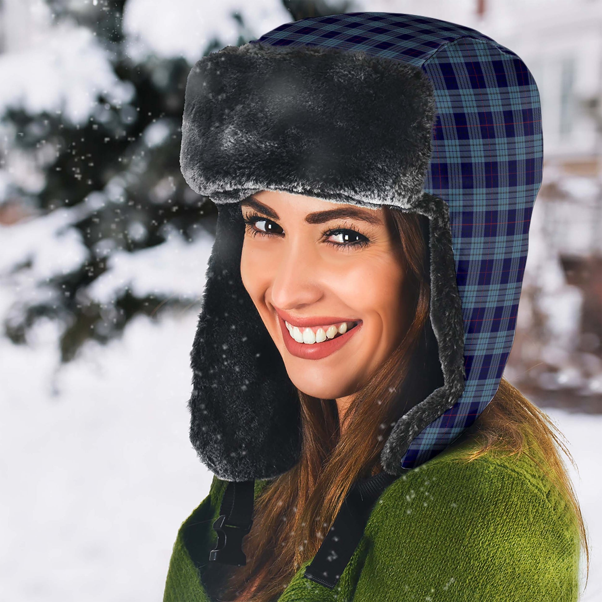 Roberts of Wales Tartan Winter Trapper Hat - Tartanvibesclothing