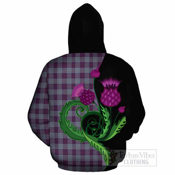 Roberts of Wales Tartan Cotton Hoodie Traditional Scottish Thistle