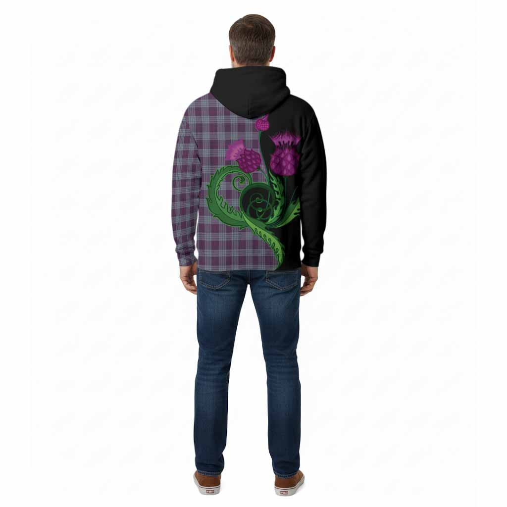 Roberts of Wales Tartan Cotton Hoodie Traditional Scottish Thistle