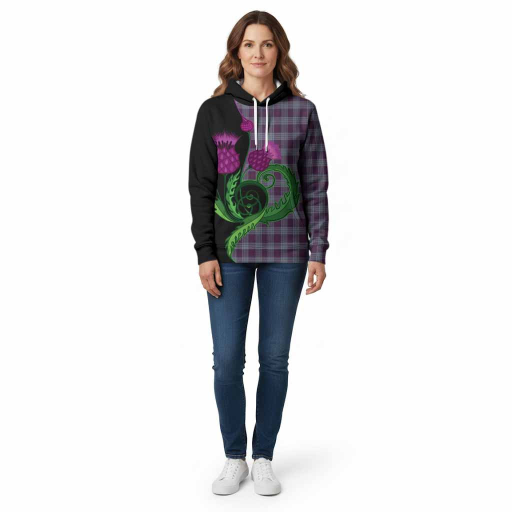 Roberts of Wales Tartan Cotton Hoodie Traditional Scottish Thistle