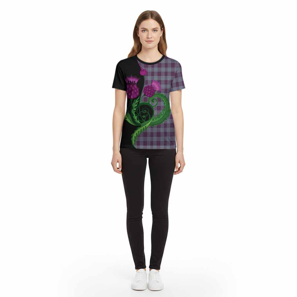 Roberts of Wales Tartan Cotton T-shirt Traditional Scottish Thistle