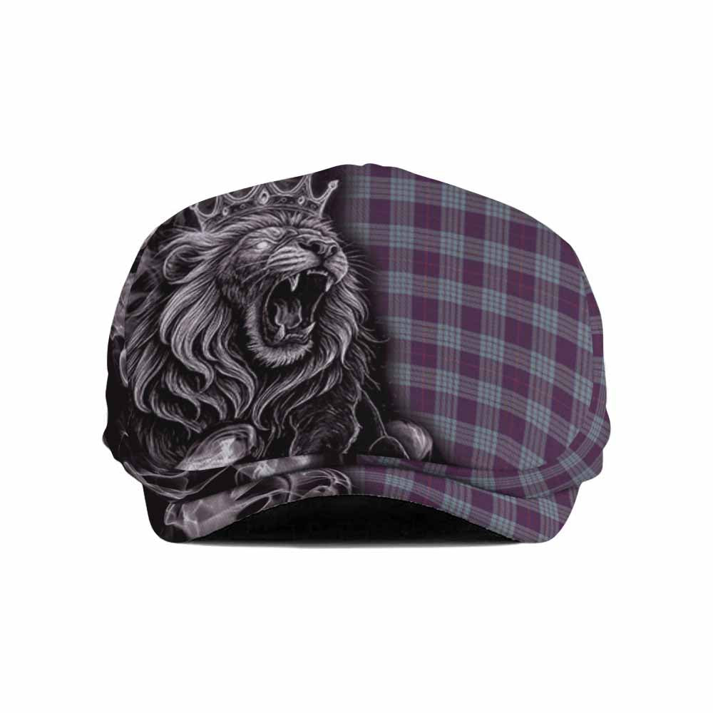 Roberts of Wales Tartan Flat Cap, Jeff Cap Roaring Lion Heritage