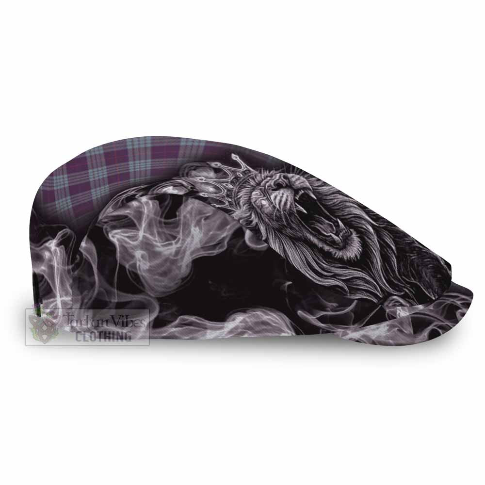 Roberts of Wales Tartan Flat Cap, Jeff Cap Roaring Lion Heritage