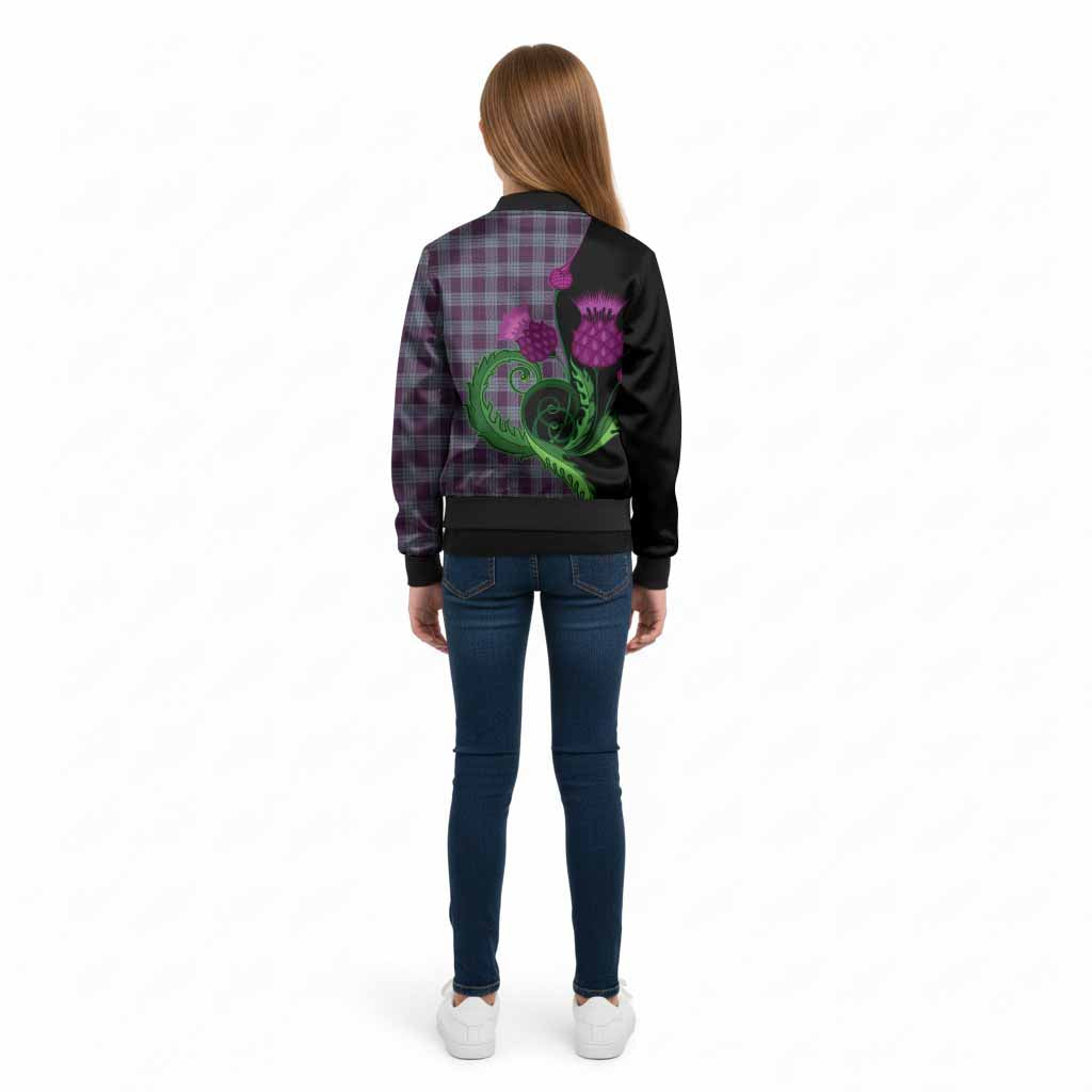 Roberts of Wales Tartan Kid Bomber Jacket Traditional Scottish Thistle