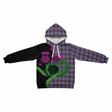 Roberts of Wales Tartan Kid Hoodie Traditional Scottish Thistle