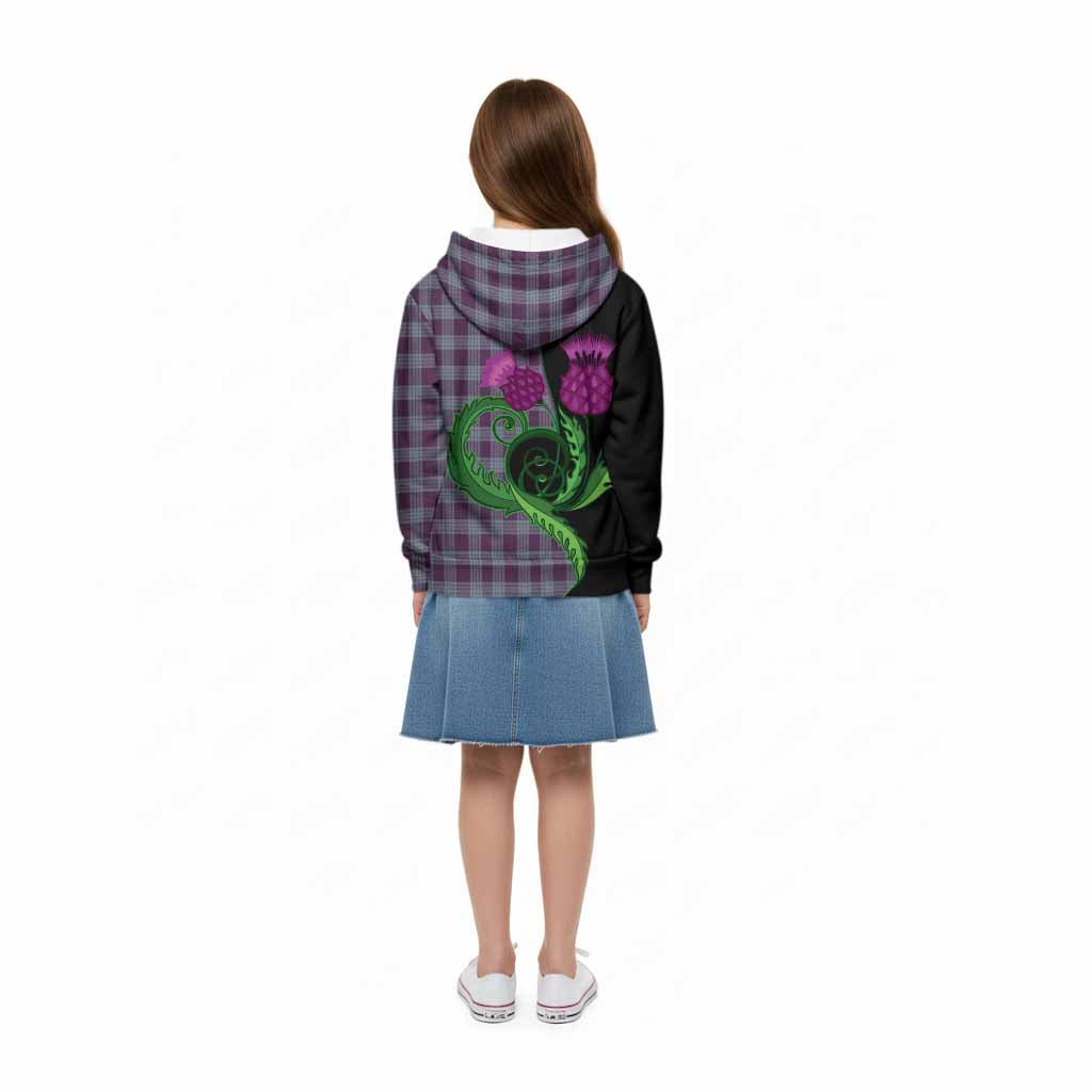 Roberts of Wales Tartan Kid Hoodie Traditional Scottish Thistle