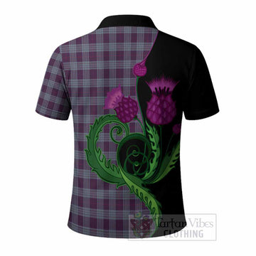 Roberts of Wales Tartan Polo Shirt Traditional Scottish Thistle