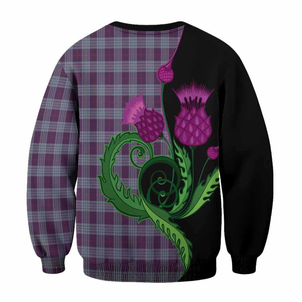 Roberts of Wales Tartan Sweatshirt Traditional Scottish Thistle