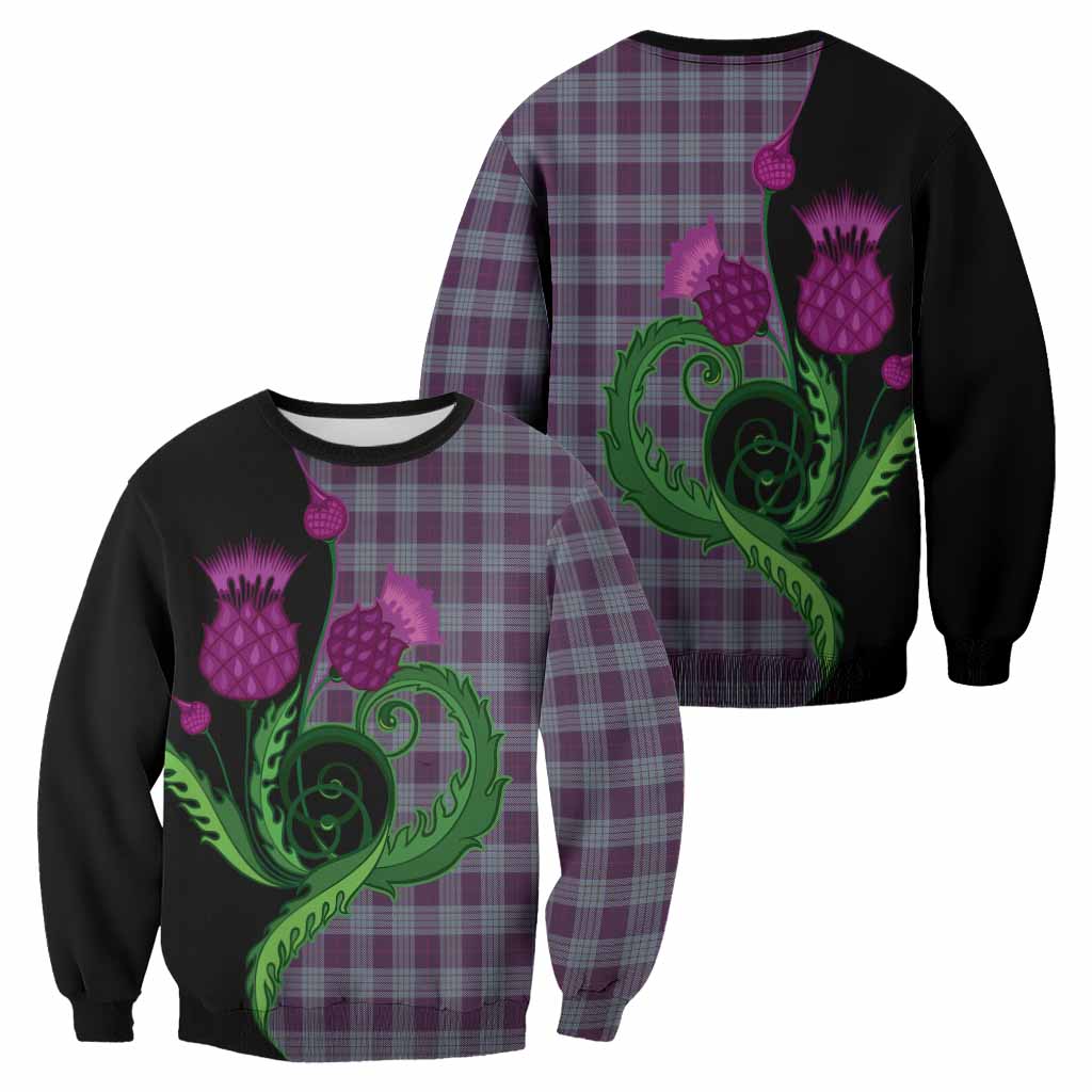 Roberts of Wales Tartan Sweatshirt Traditional Scottish Thistle