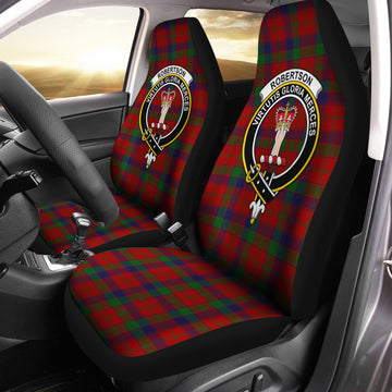 Robertson Tartan Car Seat Cover with Family Crest