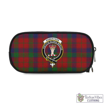 Tartan Vibes Clothing Robertson Tartan Pen and Pencil Case with Family Crest