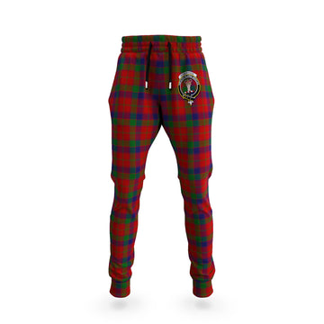 Robertson Tartan Joggers Pants with Family Crest