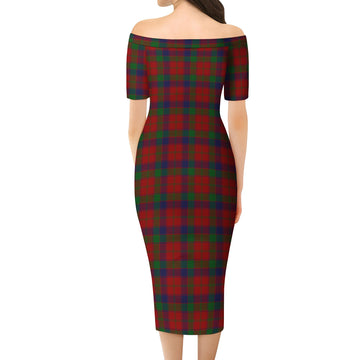 Robertson Tartan Off Shoulder Lady Dress