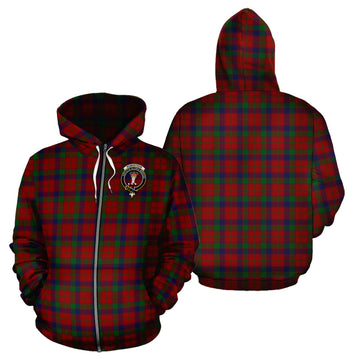Robertson Tartan Hoodie with Family Crest