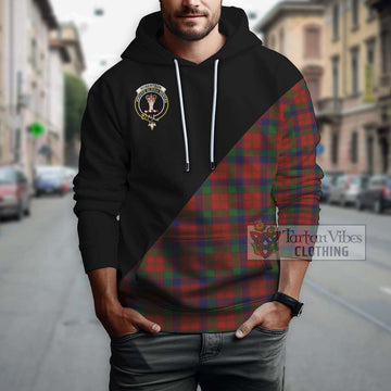 Robertson Tartan Hoodie with Family Crest and Military Logo Style - Tartanvibesclothing Shop