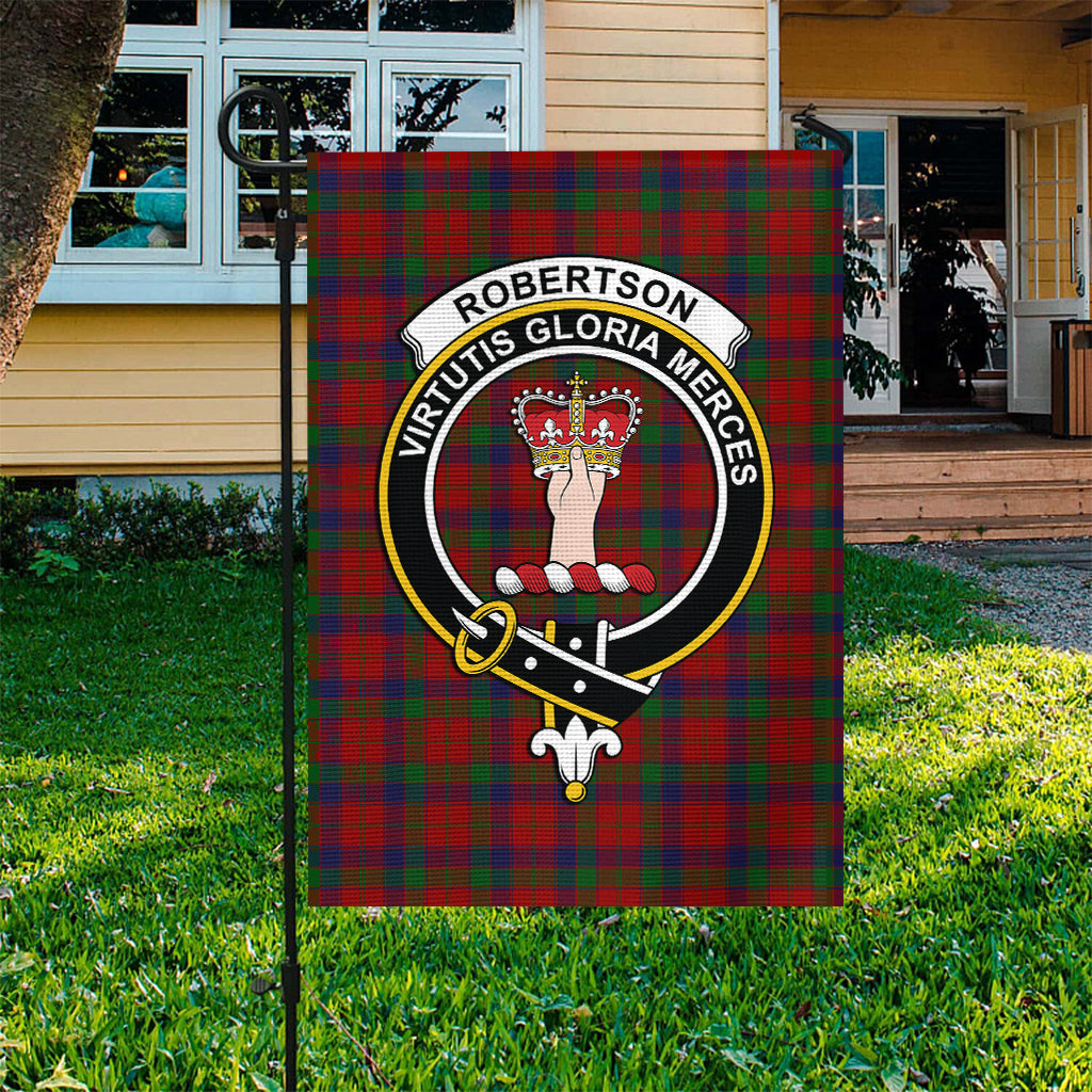 Robertson Tartan Flag with Family Crest - Tartan Vibes Clothing