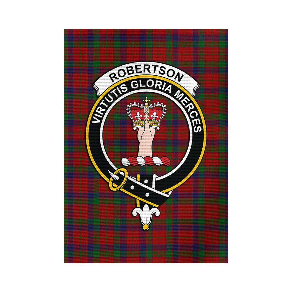Robertson Tartan Flag with Family Crest - Tartan Vibes Clothing