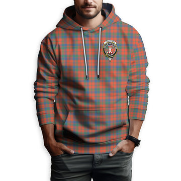 Robertson Ancient Tartan Hoodie with Family Crest