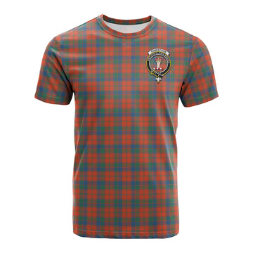 Robertson Ancient Tartan T-Shirt with Family Crest