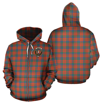 Robertson Ancient Tartan Hoodie with Family Crest