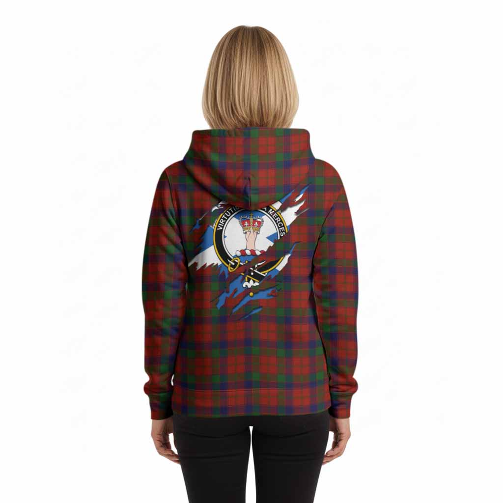 Robertson Clan Crest In Me Tartan Hoodie Scotland Flag Style