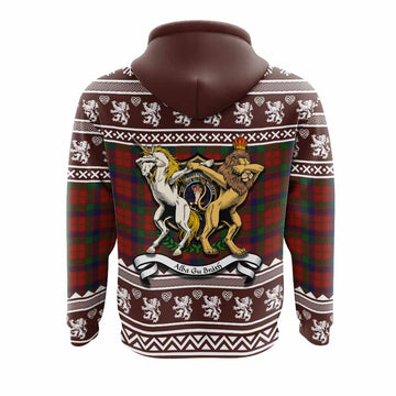 Robertson Clan Tartan Crest Christmas Hoodie Coat of Arms Funny Style