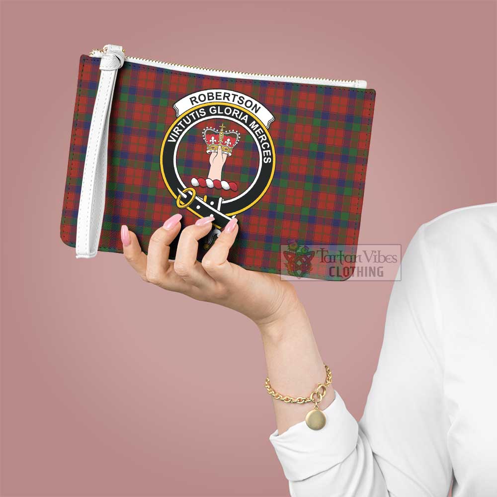 Tartan Vibes Clothing Robertson Family Crest Tartan Clutch Bag